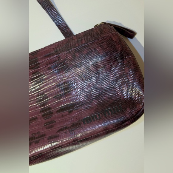 Vintage Miu Miu Purple Python Bag - Picture 4 of 4